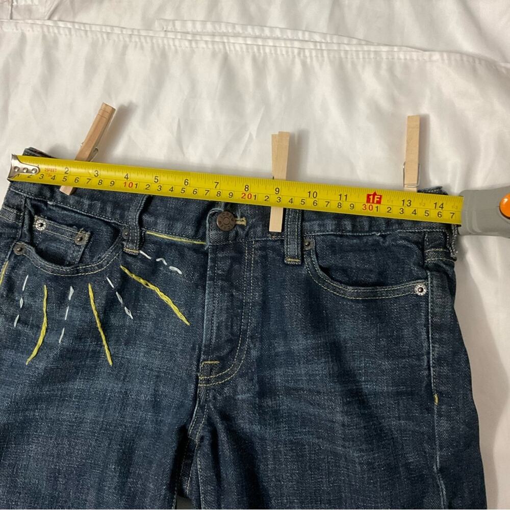 J. Crew Sunshine Hipslung Frayed Hem Cropped Jean 28 Boho Festival Retrogirl - Picture 7 of 11